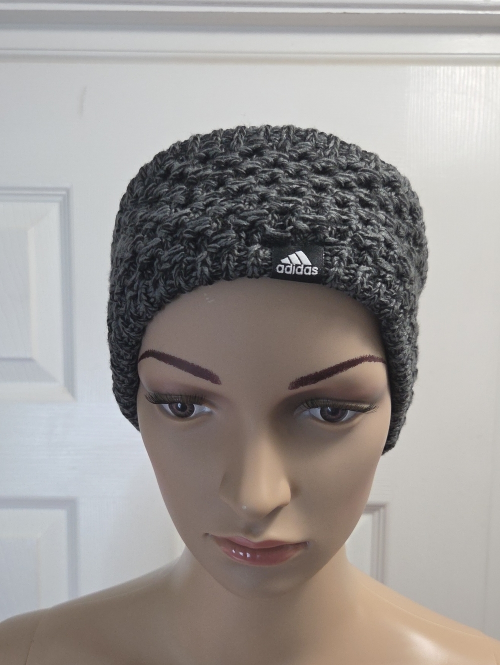 adidas Gray Chunky Knit Headband Earwarmers
